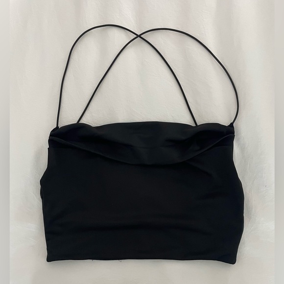 Tiger Mist Cowl Neck Backless Crop Top - Picture 4 of 7